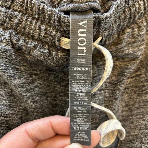 Men's Vuori Ponto Performance Heathered Gray Joggers Pants Size Medium - Picture 7 of 9